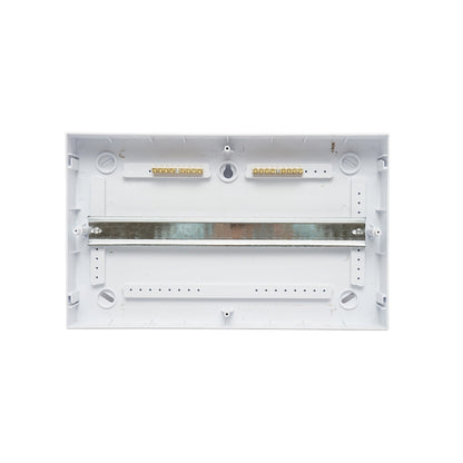 Single row fuse box, 18 modules Leader