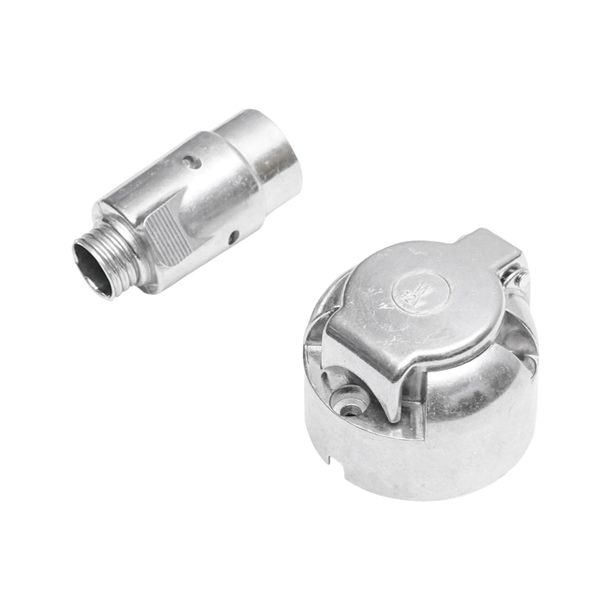 7-pin plug sheet for trailer, metal casing material 12V