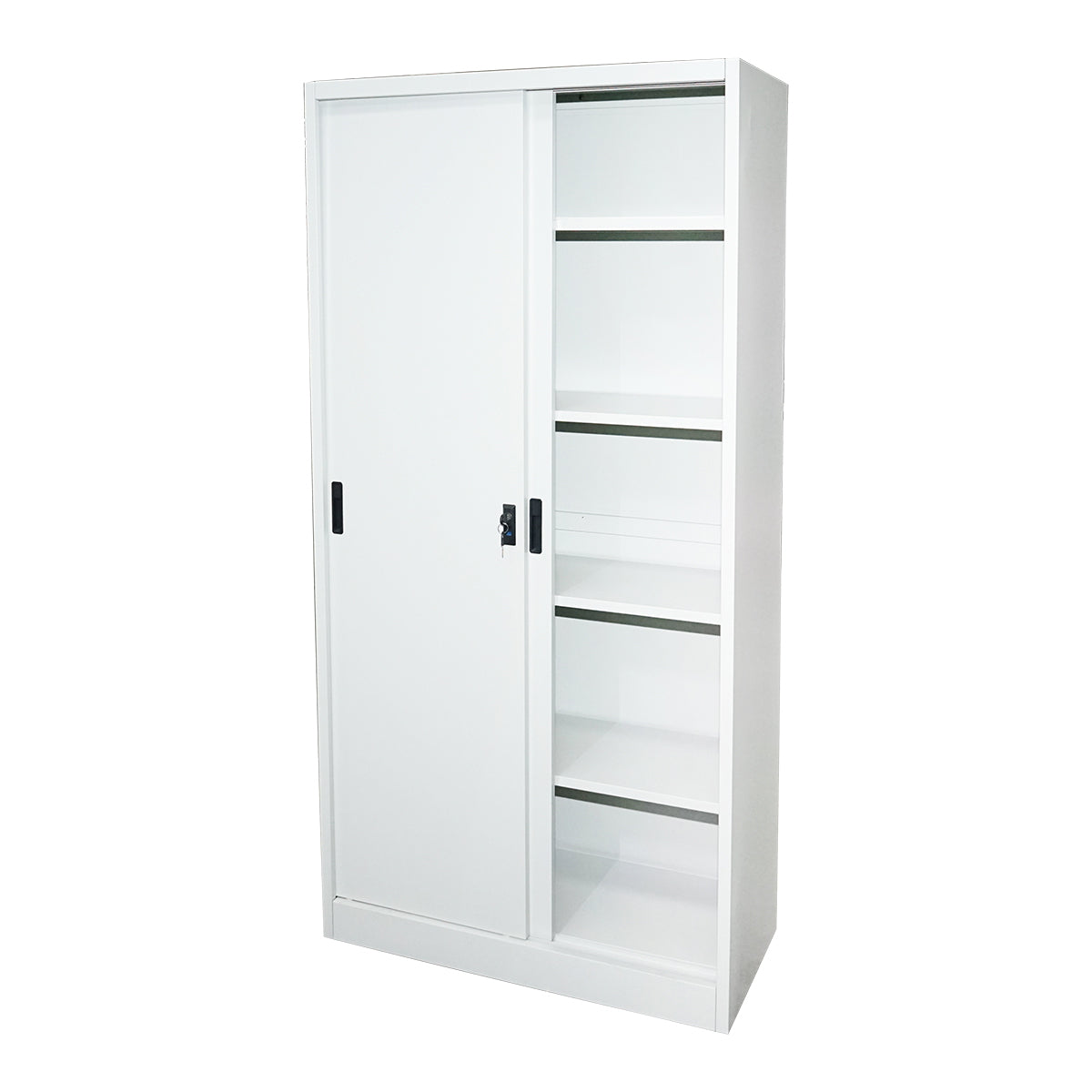 Metal cabinet with 2 secure sliding doors and 4 shelves 1900x900x400mm