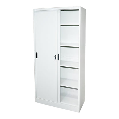 Metal cabinet with 2 secure sliding doors and 4 shelves 1900x900x400mm