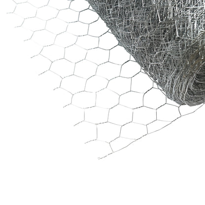 Fence mesh L20m, H100cm, woven, galvanized with 19mm holes, for fencing.