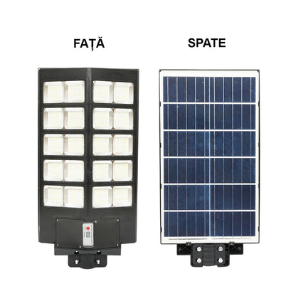 Solar LED lamp 400W street lighting 6500K with solar panel, remote control, motion sensor Breckner Germany