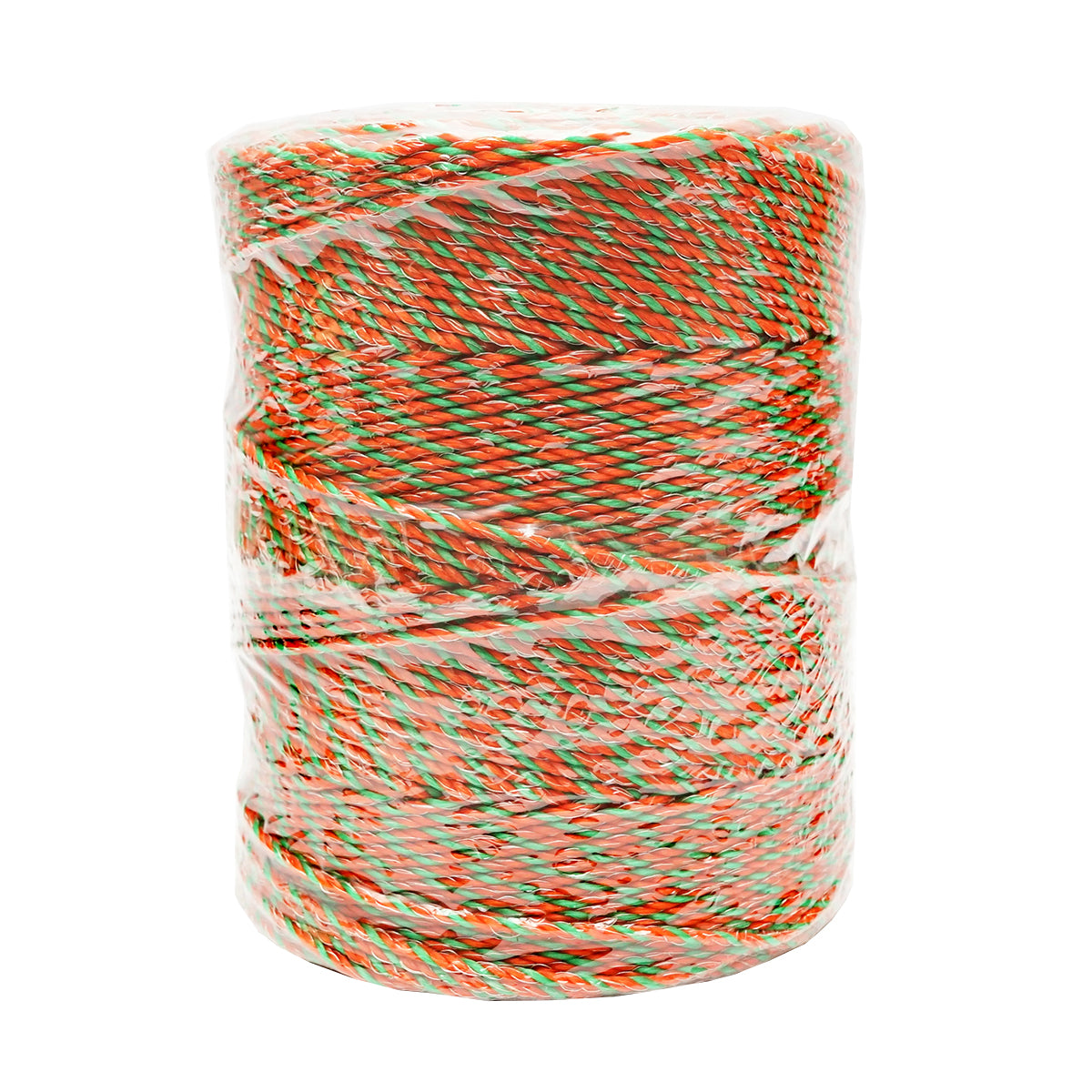 Roll of orange-green wire with a 3mm metallic insert 3x0.2mm SS+2x0.25mm, resistance 0.2 Ohm/m, 500m electric fence Thor