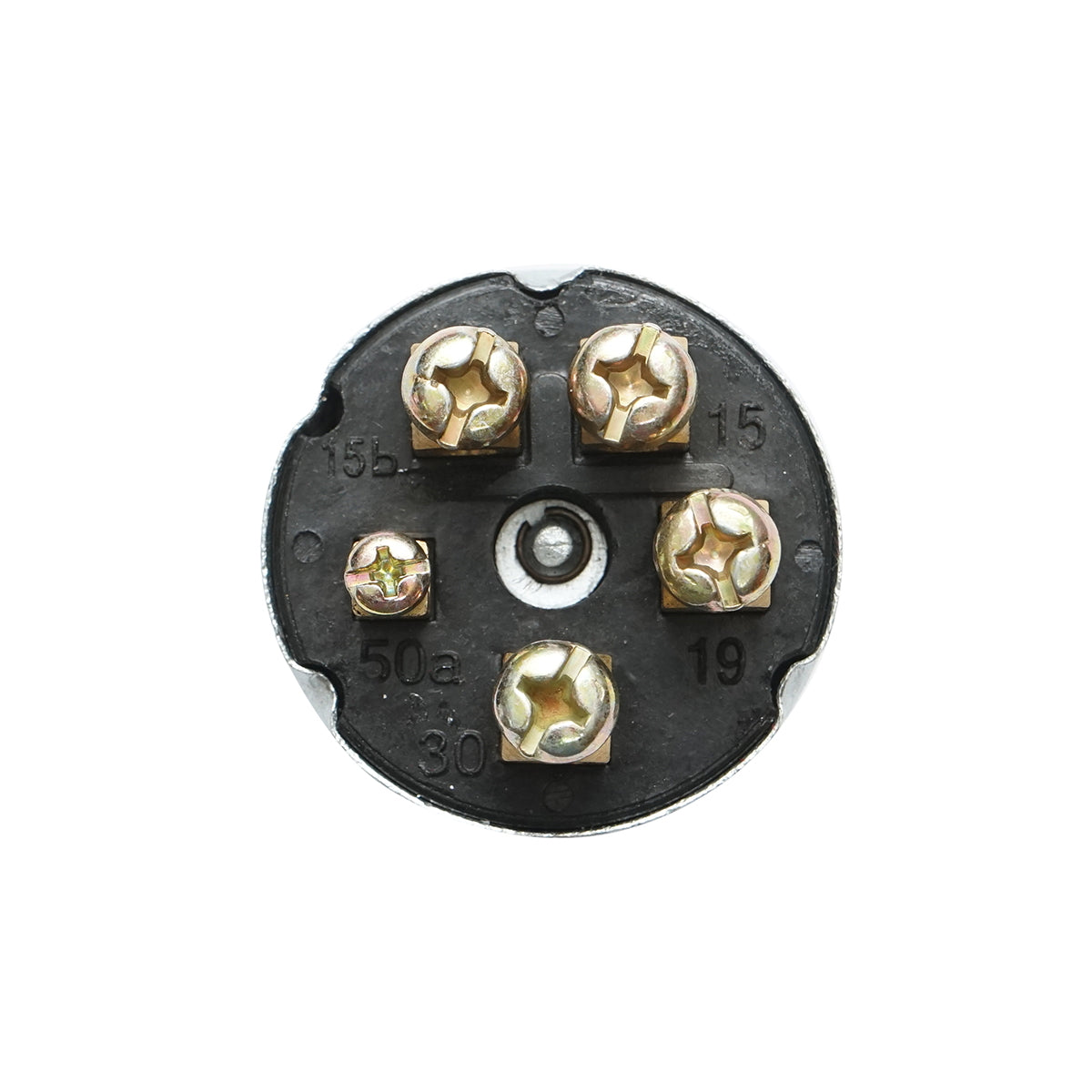 Starting contact with key for MAN, DAF, FENDT, CASE IH, MF 12V, 5 pins, diameter 47 mm, mounting thread 21mm, OEM code 342315001, X830240002000, X830315001, 794283R91, 655690302, 2998811M1