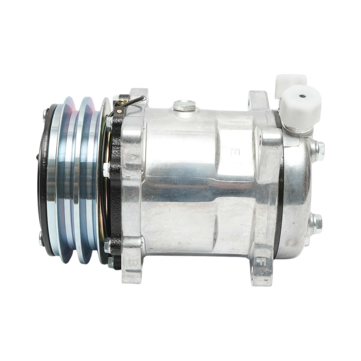 12V air conditioning compressor for Fiat, Same, Renault, Laverda OEM code 5116929, 322406400, 7700267326, 7700004557, 2508799C91