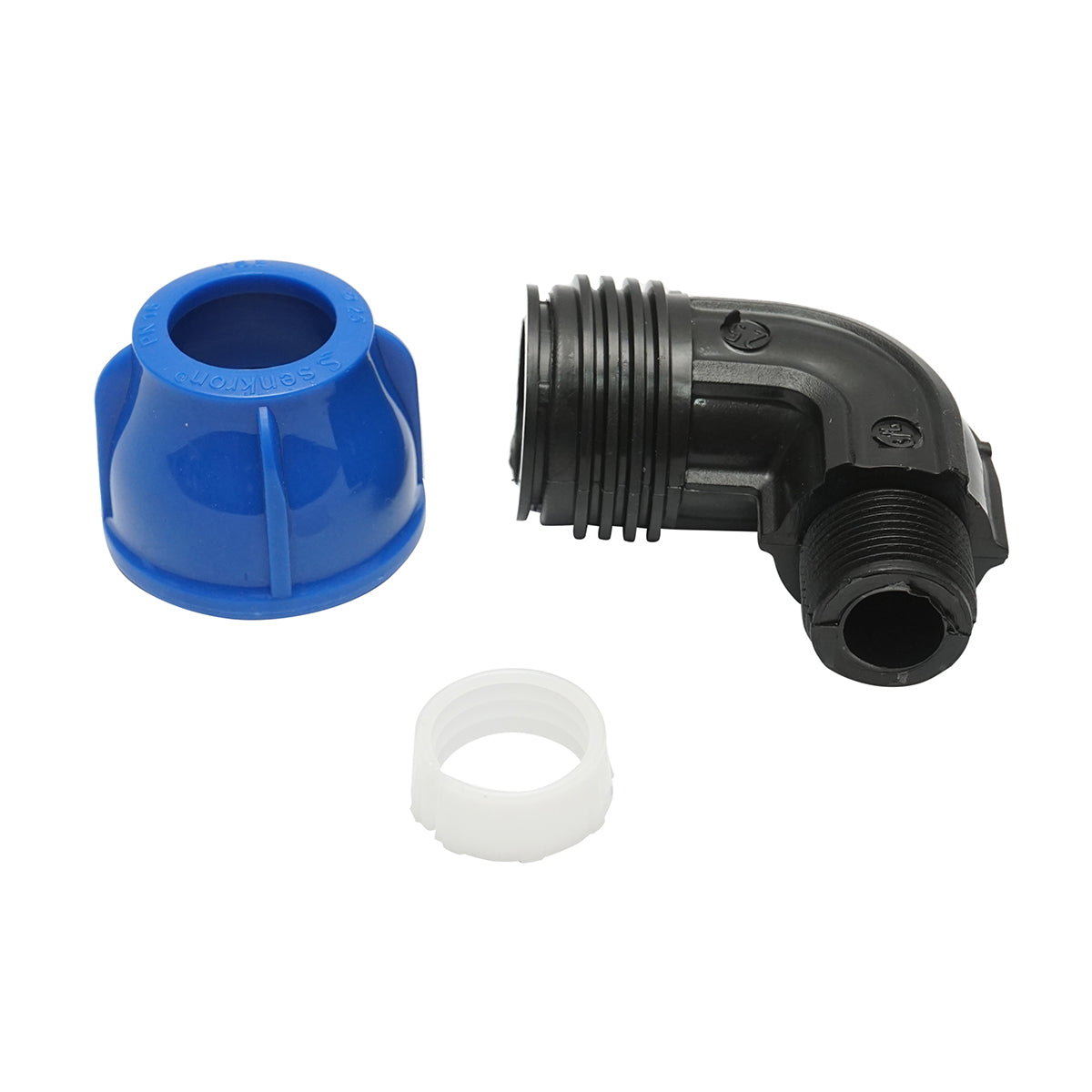 Compression fitting with external thread D25mmx3/4 toll PN16, for irrigation systems