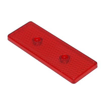 Red reflective catadioptric 43x119mm