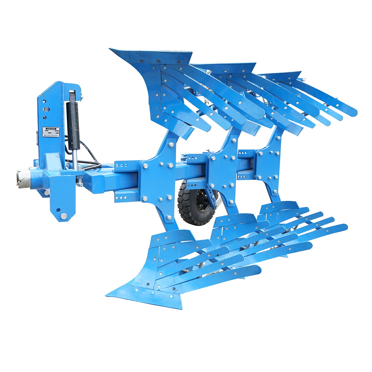 Agricultural plow with 3 (2+1) reversible hydraulic bodies, crested shares Konig Traktoren
