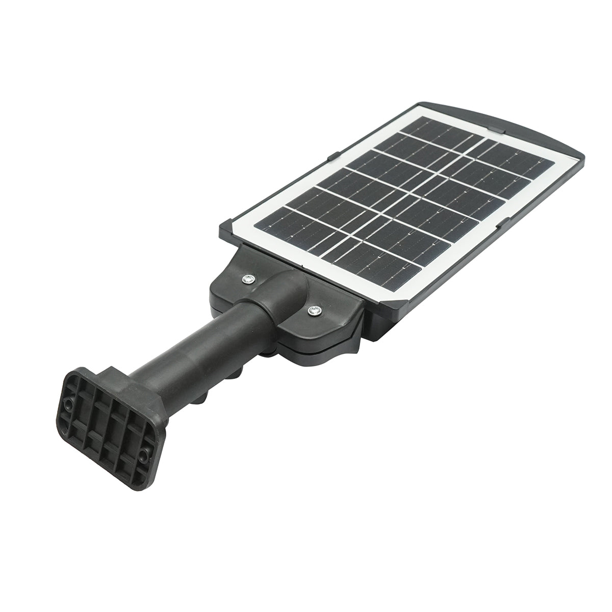 LED solar street lamp 6500K with 3W solar panel, 18000mAh battery, pole mount IP67 Breckner Germany