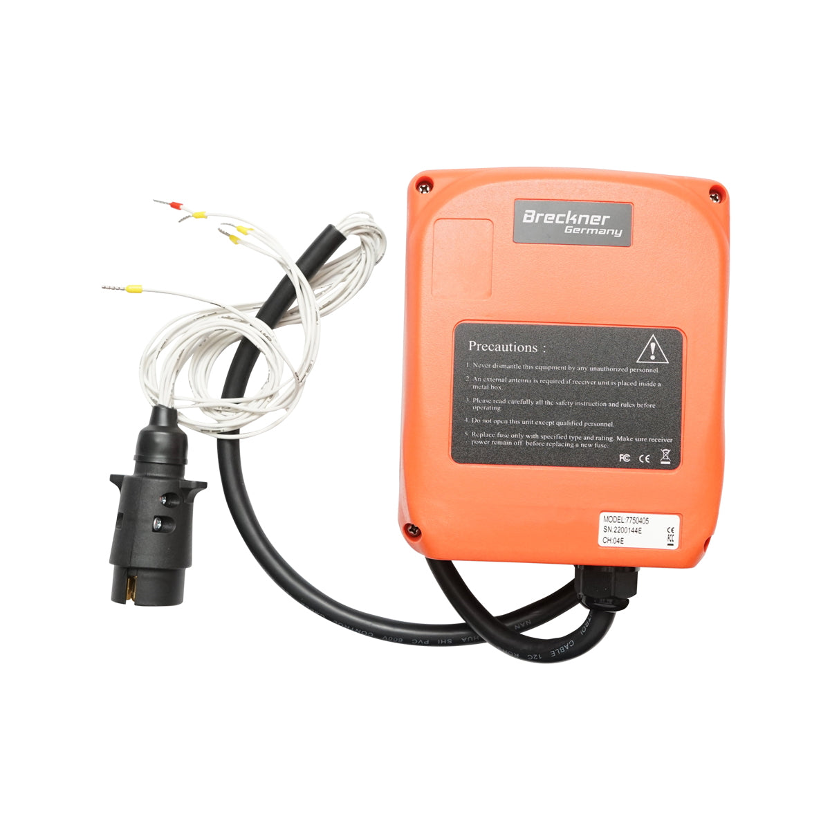 Wireless remote control for Forestry Tractor winch 12-24V with hold function without motor pedal Breckner Germany
