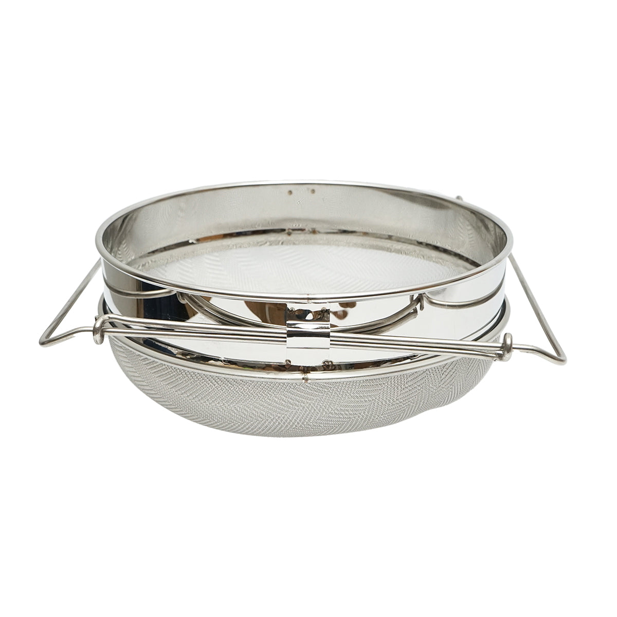 Double stainless steel sieve for honey filtration 235mm