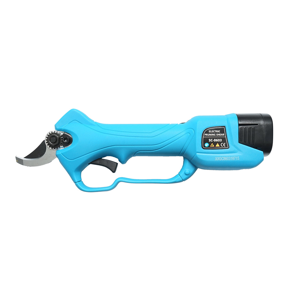 850W electric garden shears with 2 Li-ion batteries 16.8V, diameter 0-28mm