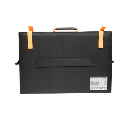 100W monocrystalline photovoltaic solar panel, foldable suitcase type with voltage regulator and USB port Breckner Germany