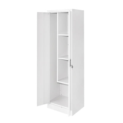 Metal cabinet with dimensions 1700x500x400mm with 2 secured doors, for cleaning products, gray Breckner Germany