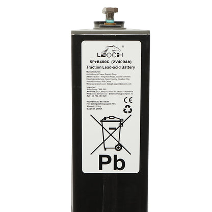 2V 400Ah traction battery for electric vehicles 93x158x554x588mm Leoch Battery