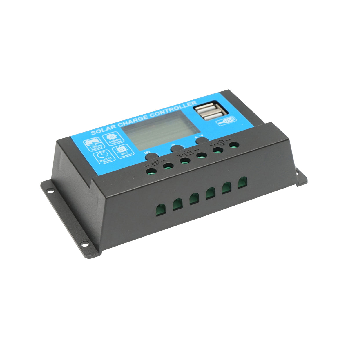 Voltage regulator for solar panel 12/24V, 20A, 2X USB port Breckner Germany