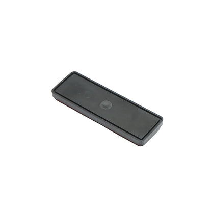 Rectangular reflective 90x32mm red back