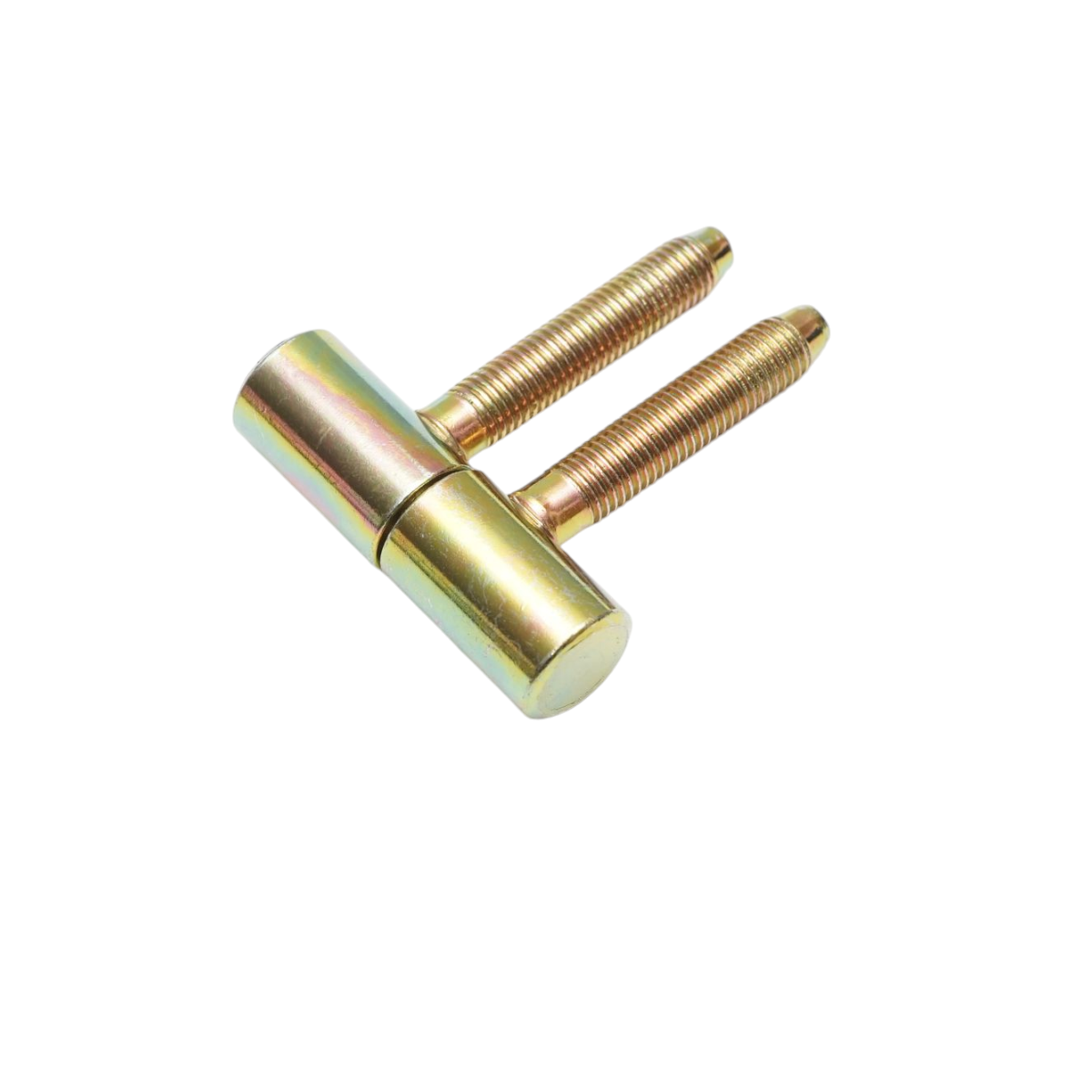 Cylindrical hinge with 2 rods 16X52mm, yellow zinc plated