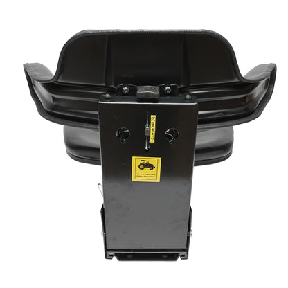 Universal adjustable seat, black, for tractor