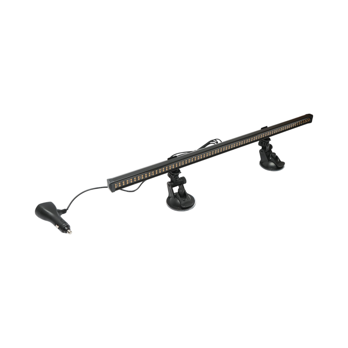 62cm LED strobe bar with suction cups, 60W, 10-30V, strobe with 9 colors, 15 lighting modes