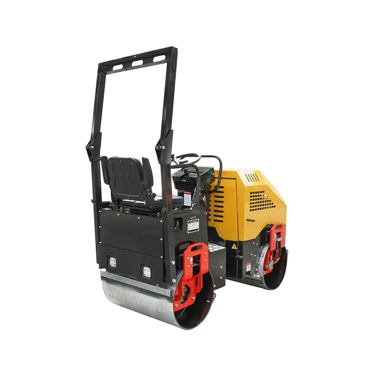 1500kg compactor cylinder with 900mm drums and Kubota D1105 diesel engine, 25HP, electric start