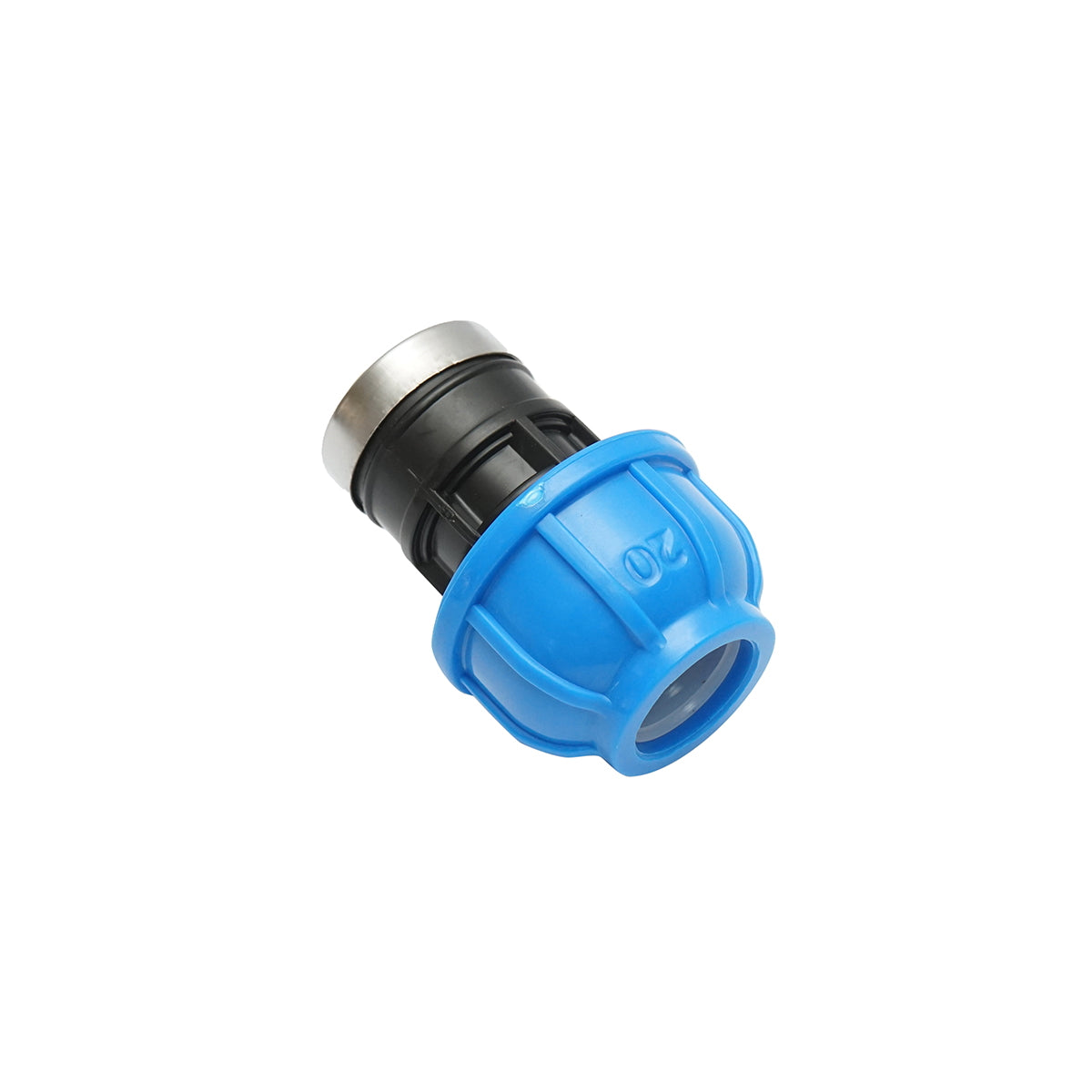 Compression fitting with inner thread D20mmx1/2 toll, PN16, for irrigation systems