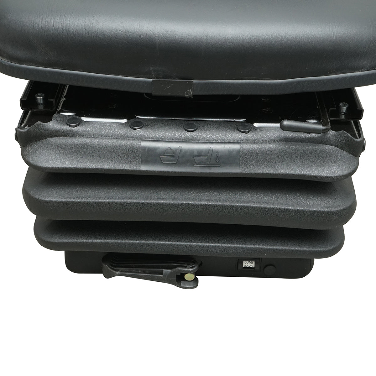 Universal adjustable seat for height and weight 50-130Kg for tractor, agricultural machinery, industrial, forklift