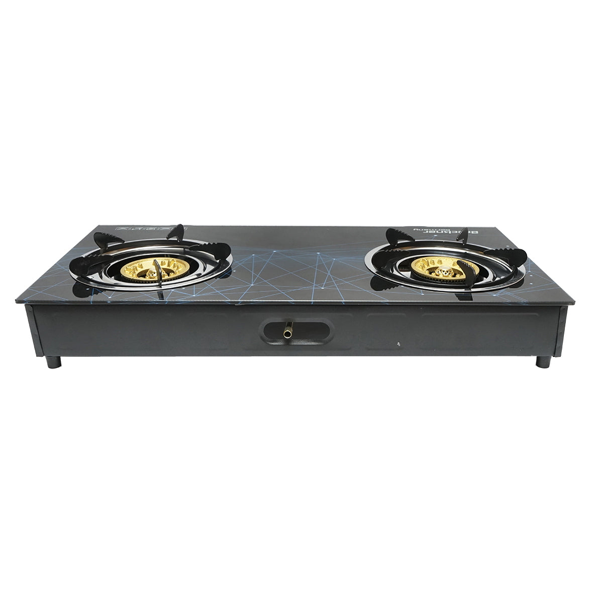 Stove, 2-burner cast iron hob 3KW, tempered glass 700x380x94mm Breckner Germany