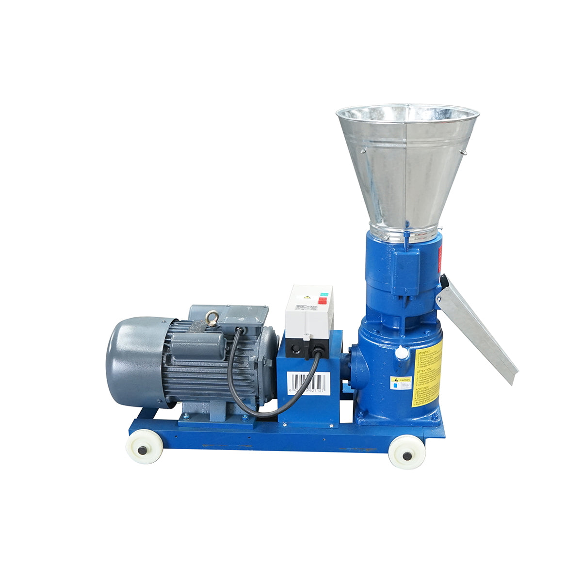 Feed granulator, 4KW grain press, 220V with a 6mm die and a maximum yield of 150kg/H