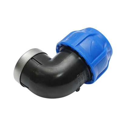 Compression fitting mother internal thread D32mmx1 toll PN 16 bar for PEHD irrigation systems