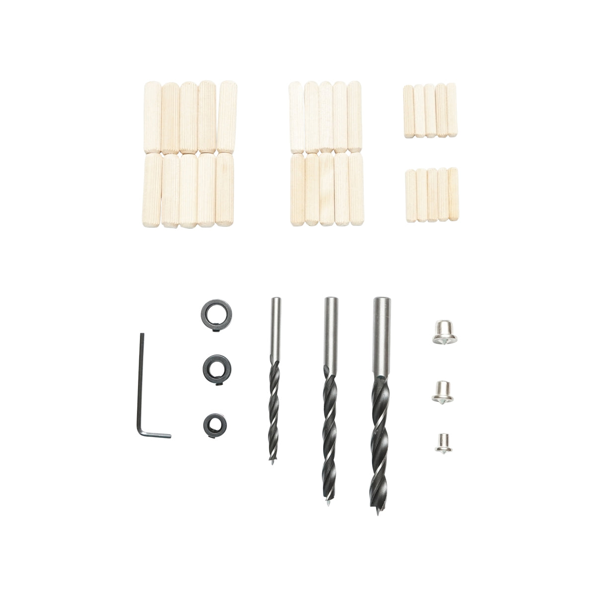 41-piece dowel kit for wood vertical joints Hoteche