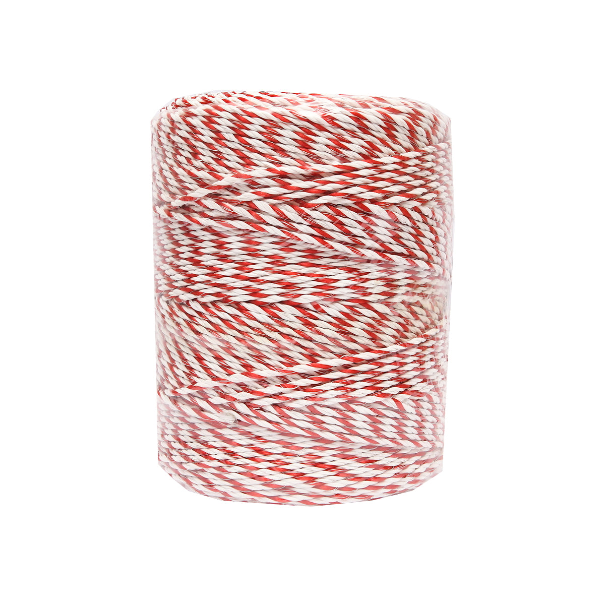 White-red wire roll 3.8mm with 4x0.28mm metal insert, 500m electric fence Breckner Germany