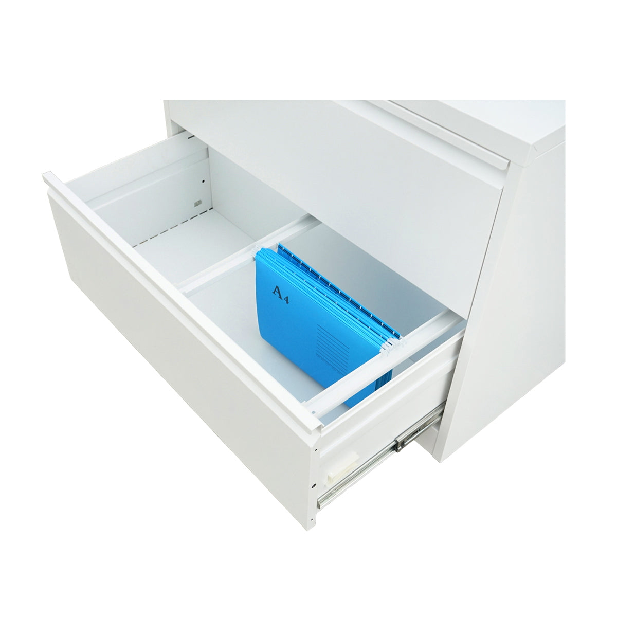 Classifier, metal filing cabinet with 2 drawers 740X462X620mm, RAL7035 Breckner Germany