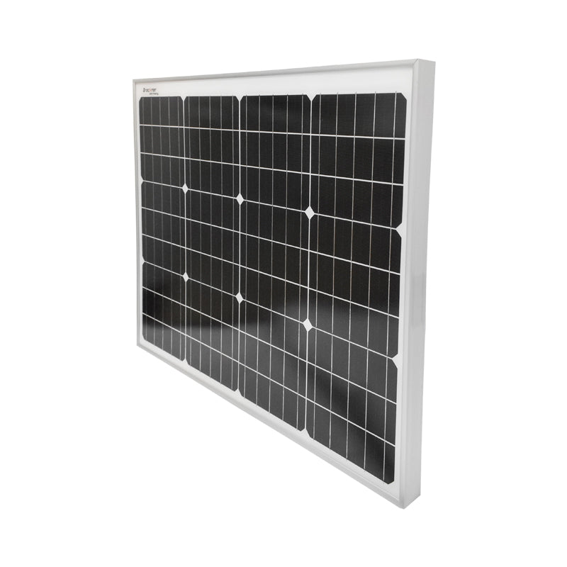 Set of 50W monocrystalline photovoltaic solar panel 670x540x30mm 12-24V cigarette lighter socket with 4 lamps 9W Breckner Germany
