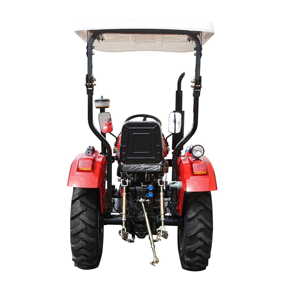 25 HP 4x4 tractor, red with a semi-cab, series 244