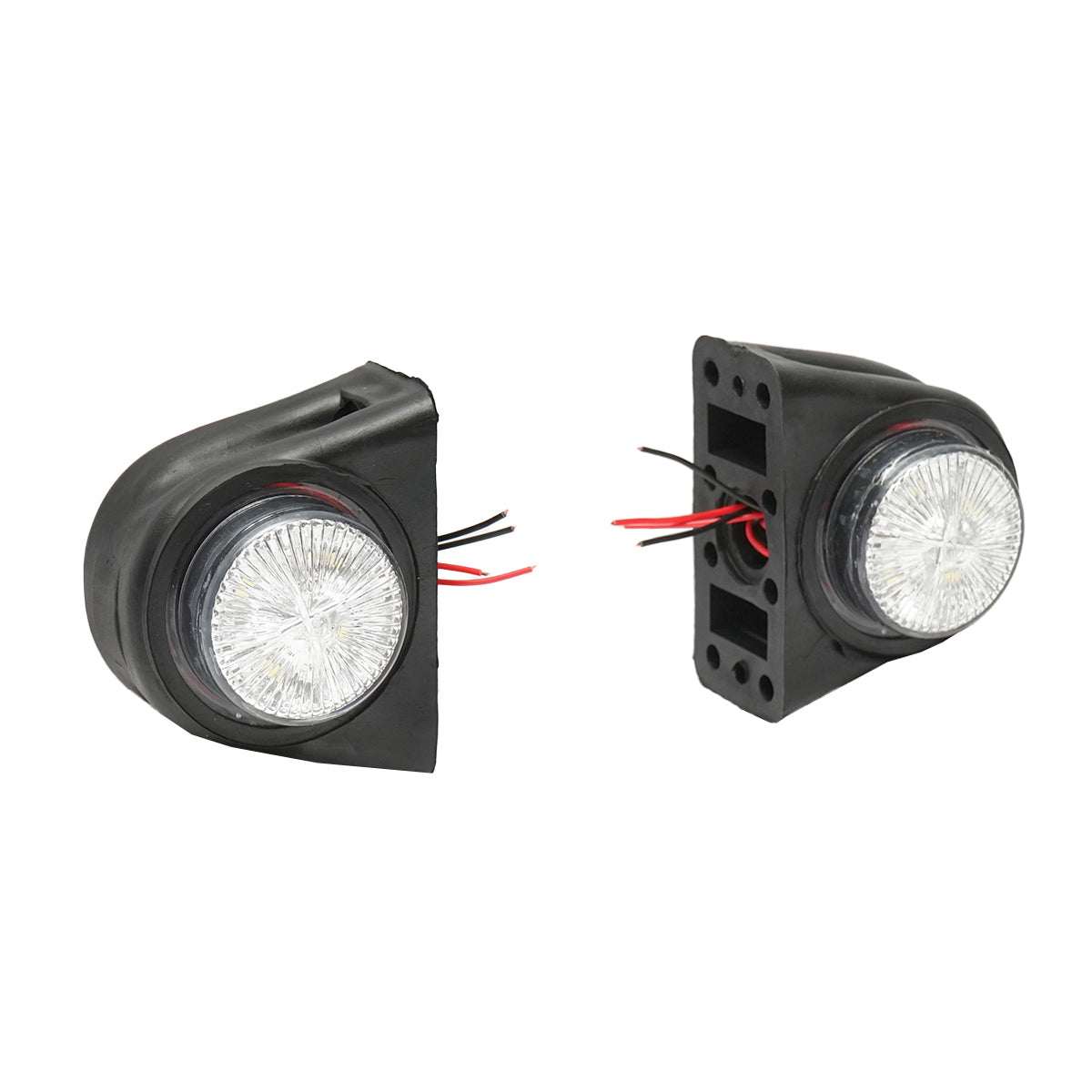 Side marker lights with LED 12/24V, red-white Breckner Germany