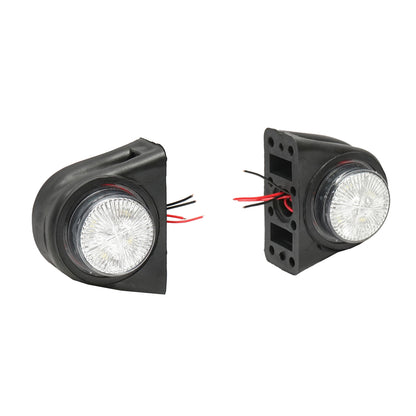 Side marker lights with LED 12/24V, red-white Breckner Germany
