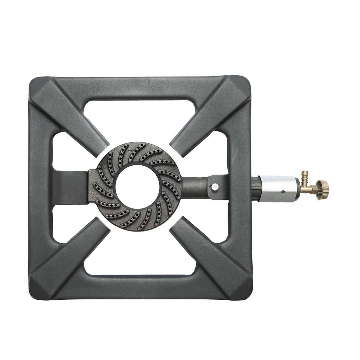 Pirostrie, square gas burner with 4 legs 300x300x125mm