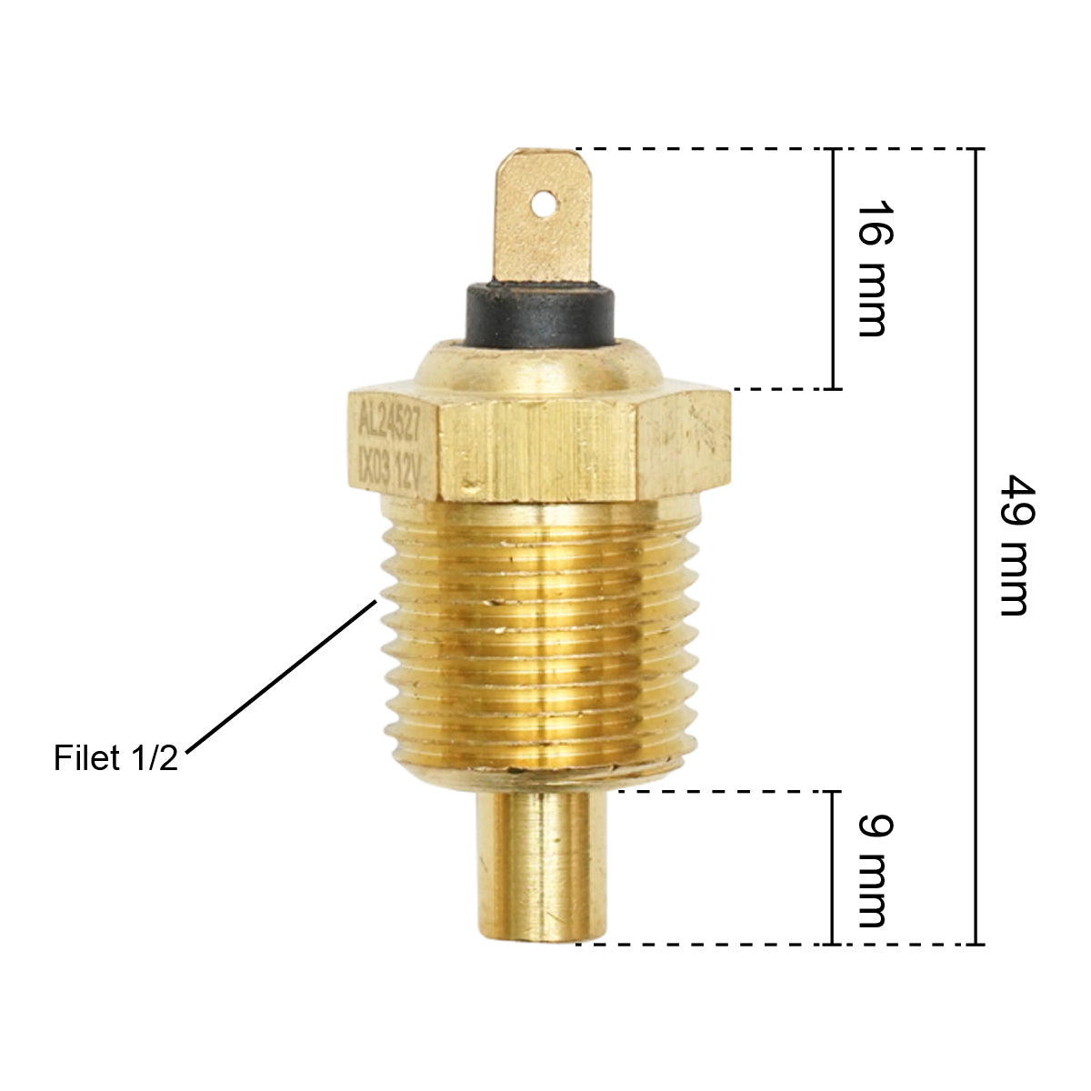 Temperature sensor for Case IH and John Deere 3127956R1