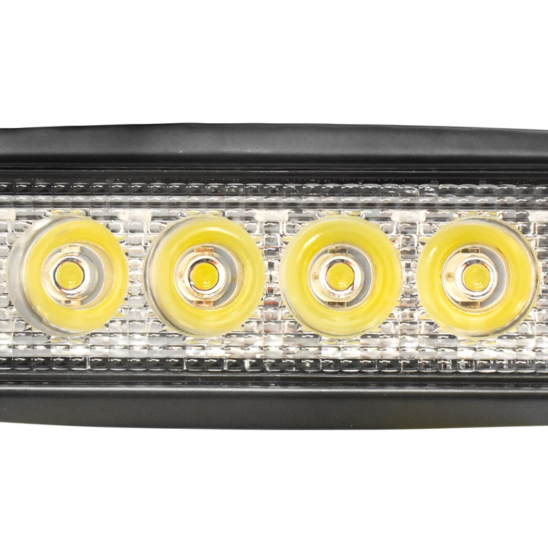 Bar lamp with 6 LEDs 10-60V 18W radiation angle 30 degrees spot type 160x43x42mm Breckner Germany