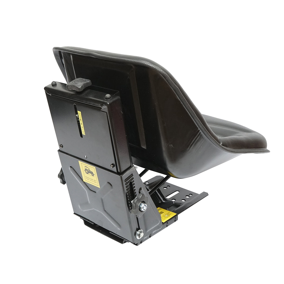 Universal black seat for tractor with height adjustment