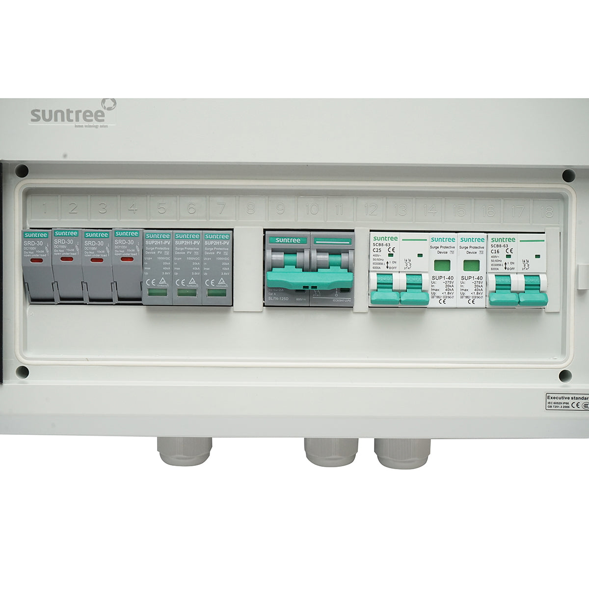 DC/AC fuse box equipped 3KW-5KW with 100Ah battery protection for ON/OFF Grid prosumer inverters