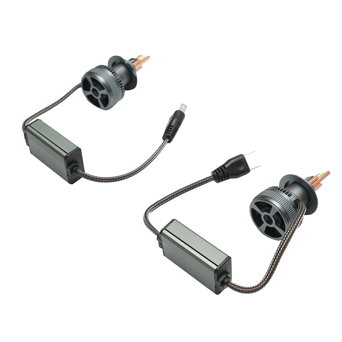 Set of 2 H7 LED car bulbs, 60W, 12-36V cold white light