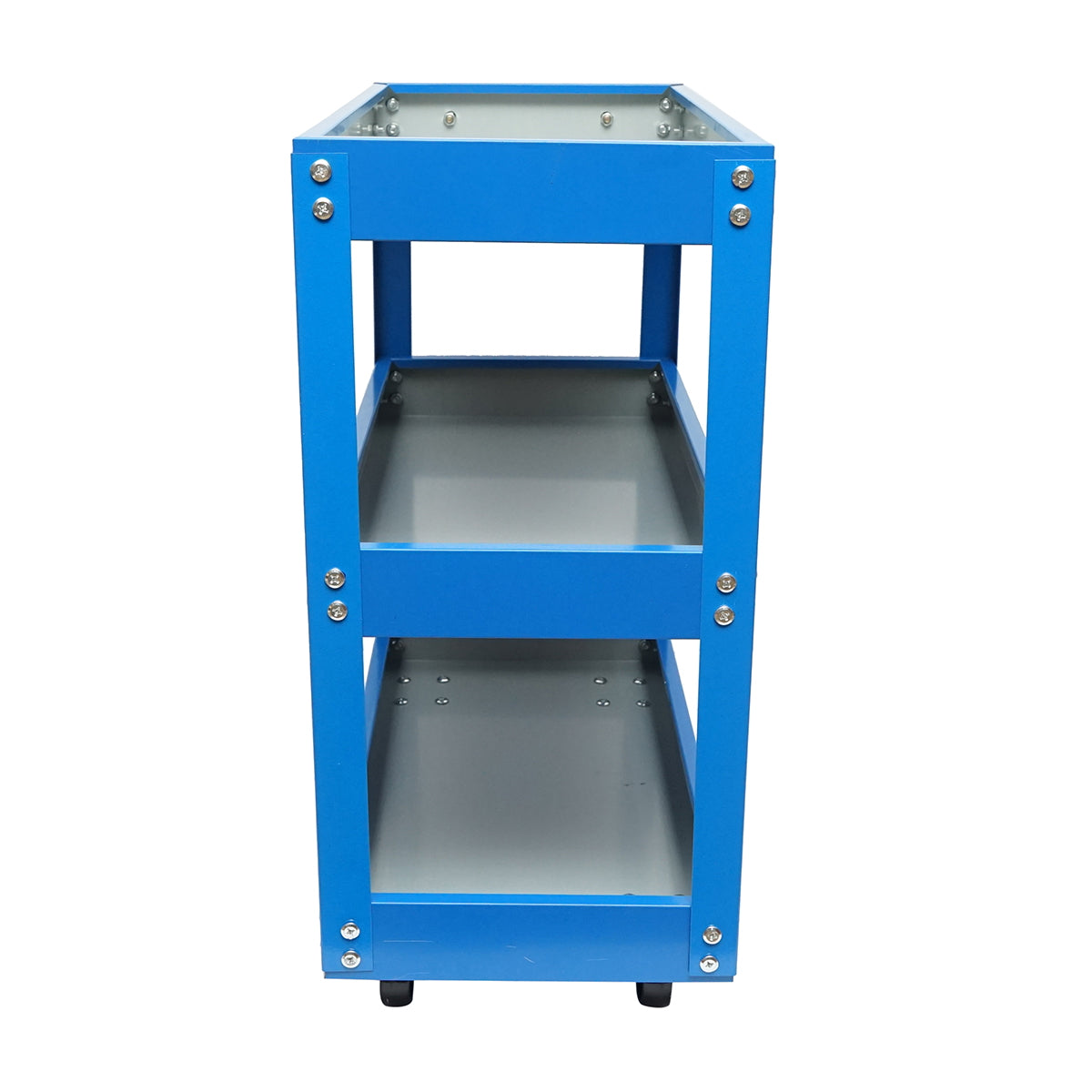 Metal cart on wheels with 3 shelves for tools 510x260x575mm