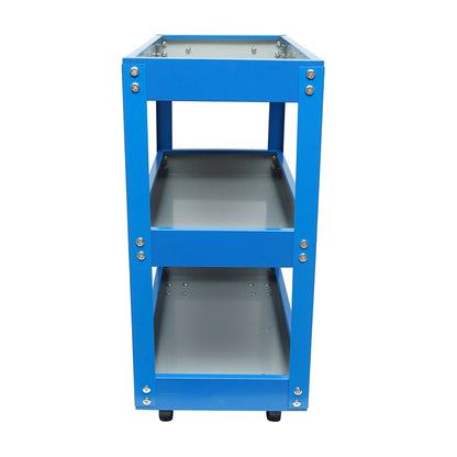 Metal cart on wheels with 3 shelves for tools 510x260x575mm