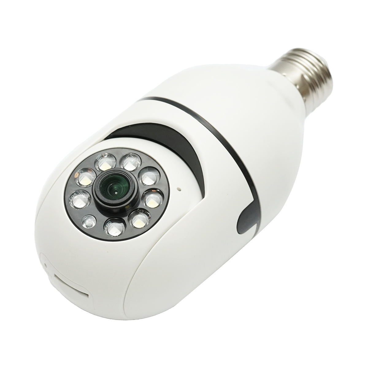 Smart-bulb PTZ surveillance camera, WIFI 2.4G 1080P, E27 bulb type with motion sensor and YIIoT application Breckner Germany