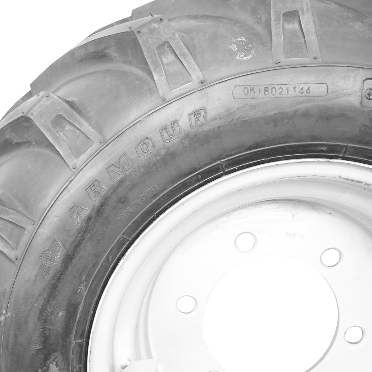 Complete wheel rim with agricultural tire 10.0/75 R 15.3 14PR R1