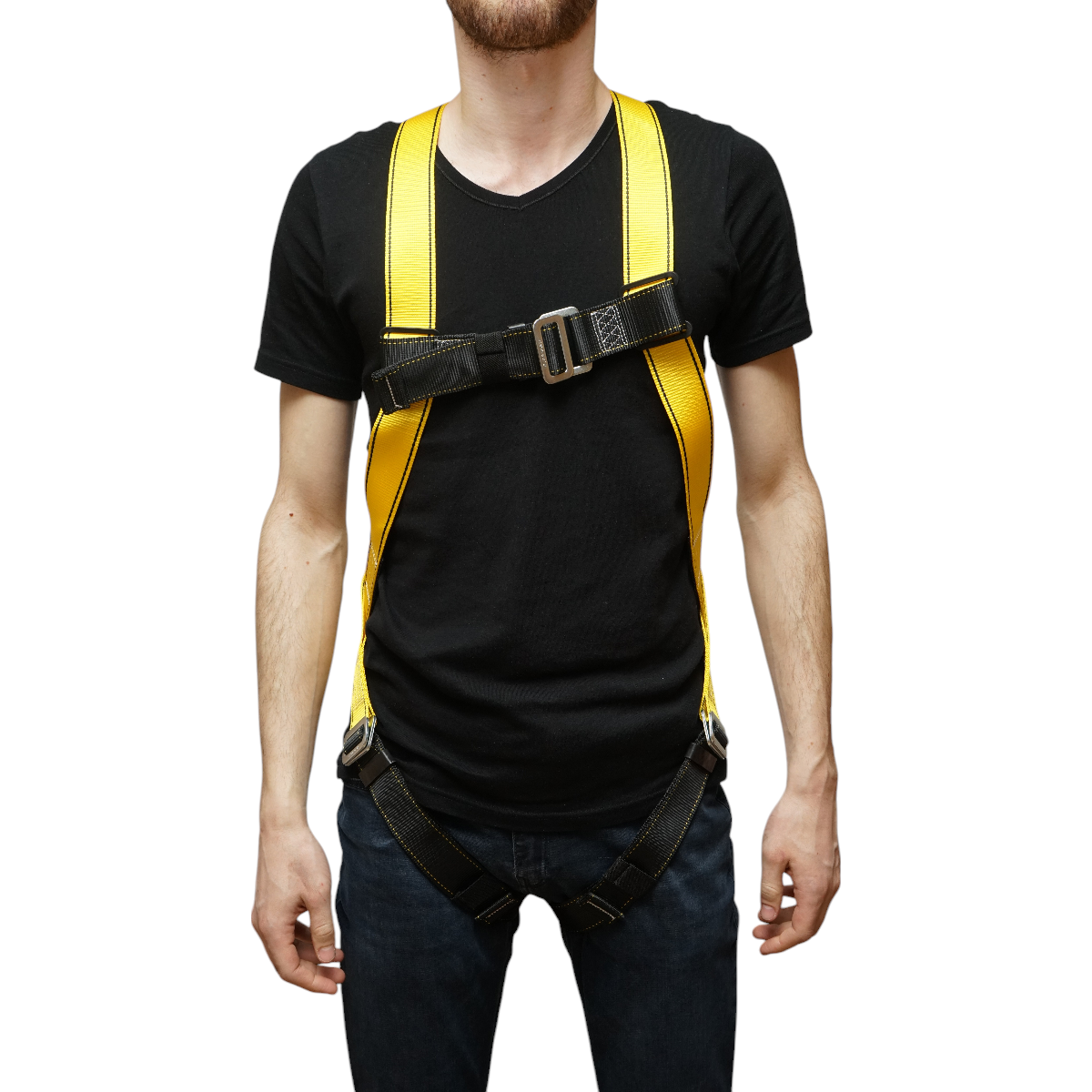 Adjustable 3-point harness safety belt, belt width 45mm, max resistance 2000Kg Crownman