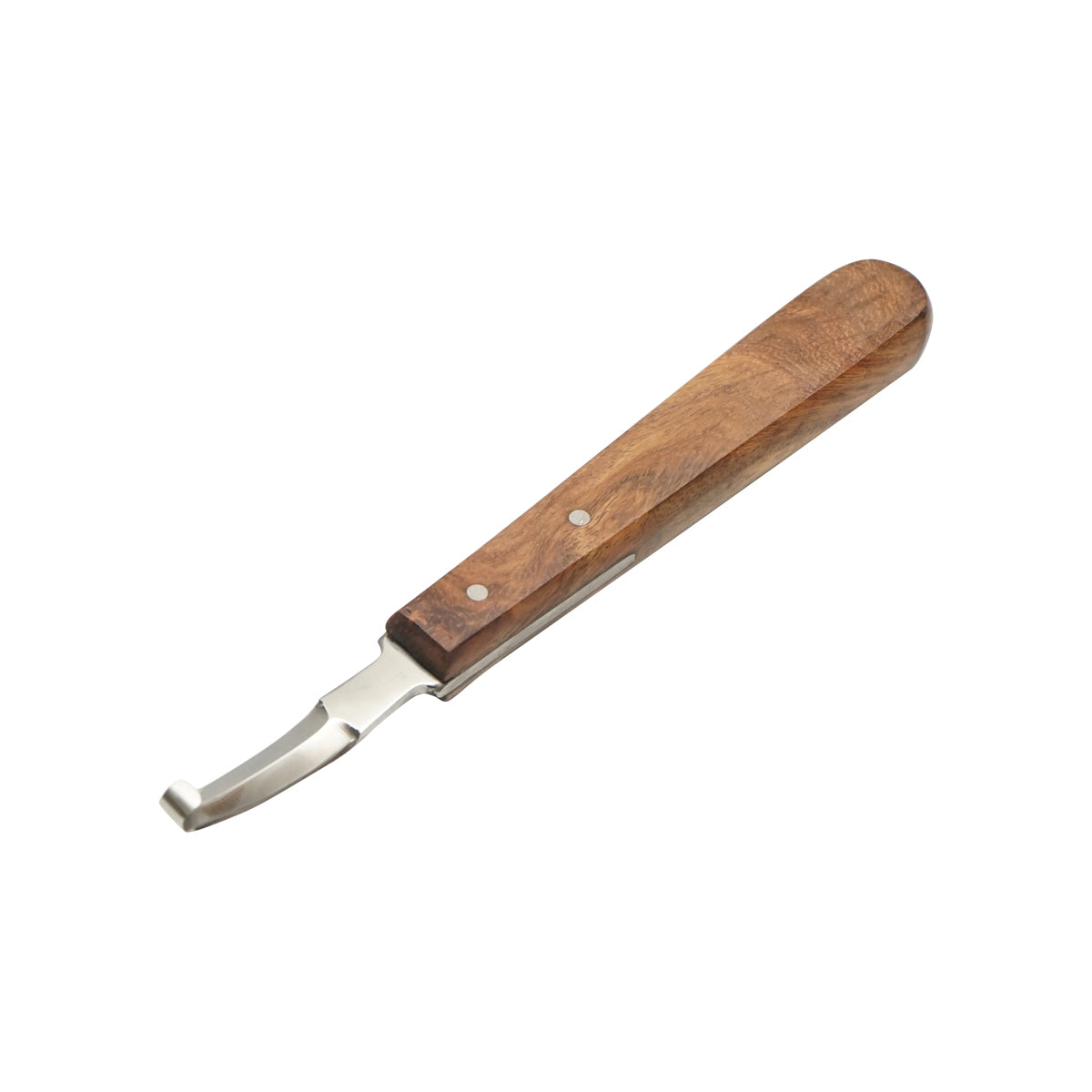 Double-edged reneta with hook for cleaning hooves, 160mm Breckner Germany
