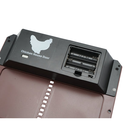 Automatic chicken coop USA, birds, light sensor 35x24x3.7cm battery 3AA